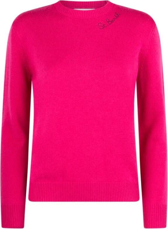 MC2 Saint Barth NEW Queen Crewneck Sweater Pink Dames