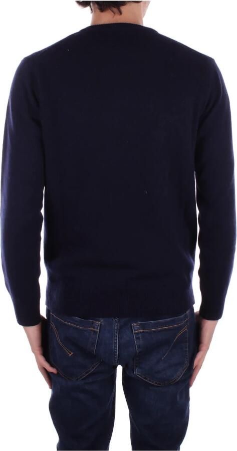 Saint Barth Logo Front Sweaters Blue Heren