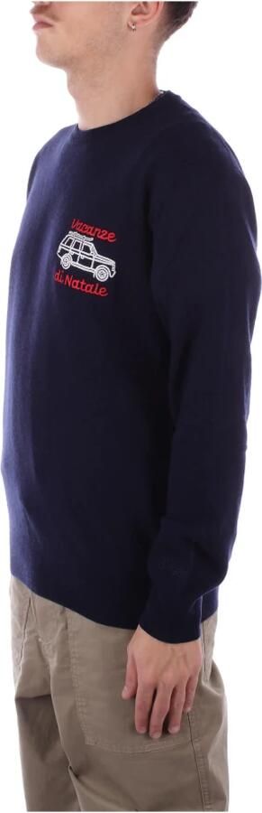 Saint Barth Logo Front Sweaters Blue Heren - Foto 5