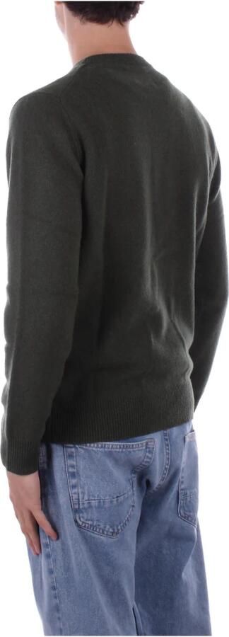 Saint Barth Militaire Trui Logo Voor Wol Green Heren - Foto 3