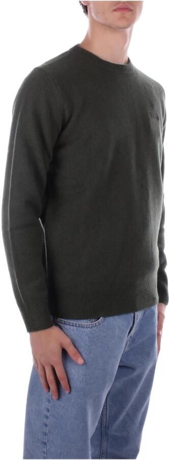 Saint Barth Militaire Trui Logo Voor Wol Green Heren - Foto 2