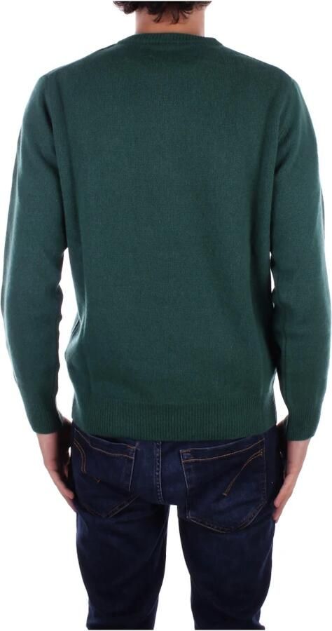 Saint Barth Rode Logo Trui Kasjmier Mix Green Heren