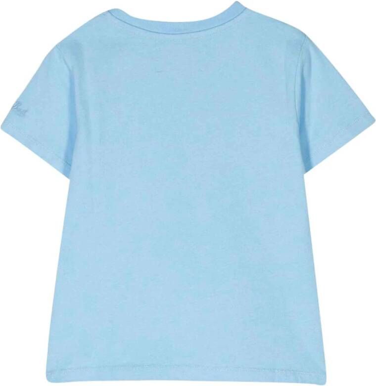 Saint Barth T-Shirts Blauw Unisex