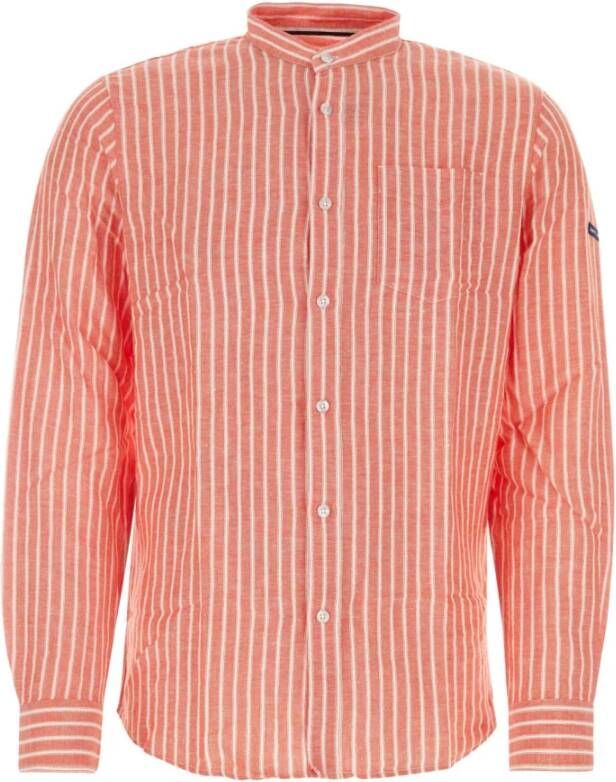 Saint James Geborduurd linnen overhemd Multicolor Heren
