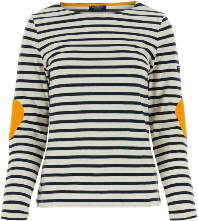 Saint James Long Sleeve Tops Beige