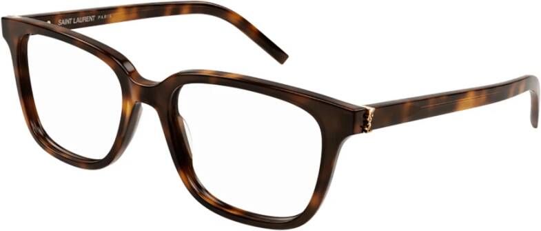 Saint Laurent Bruine Optische Frames met Dierenprint Brown Dames