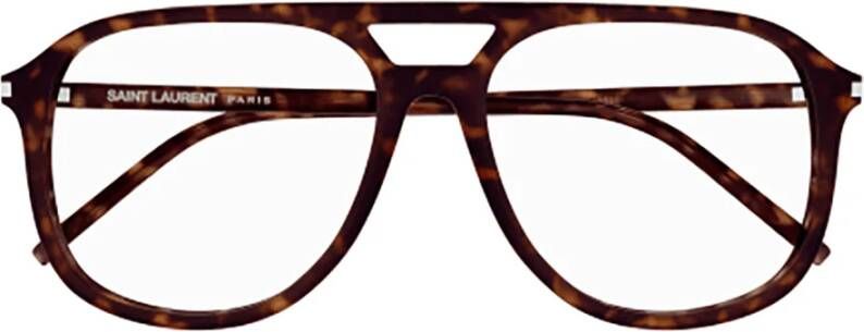 Saint Laurent Havana Eyewear Frames SL 476 OPT Brown Unisex