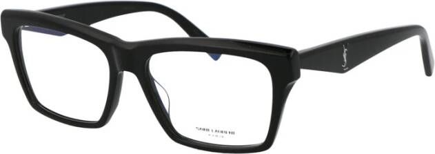 Saint Laurent Zwarte Transparante Zonnebril SL M104 OPT Black Dames
