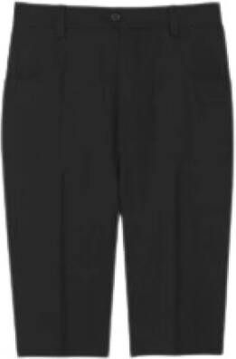 Saint Laurent Casual hoge taille Bermuda shorts Zwart Dames