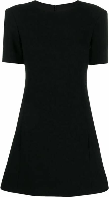 Saint Laurent Zwarte aansluitende jurk met FL Black Dames