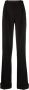 Saint Laurent Elegante Nero Wijde Broek Zwart - Thumbnail 1