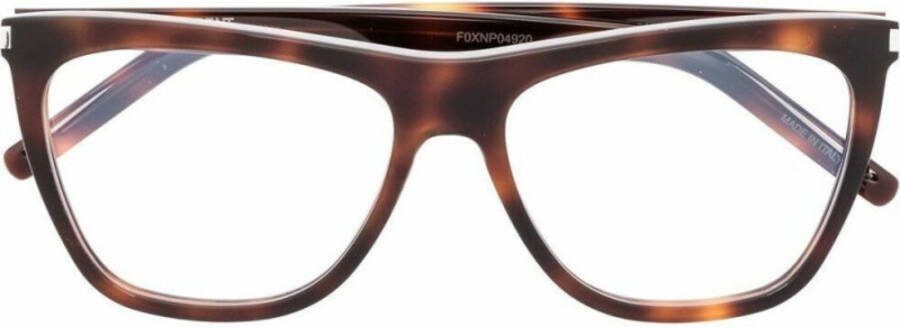 Saint Laurent Stijlvolle Zwarte Zonnebril Brown Unisex