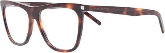 Saint Laurent Stijlvolle Zwarte Zonnebril Brown Unisex
