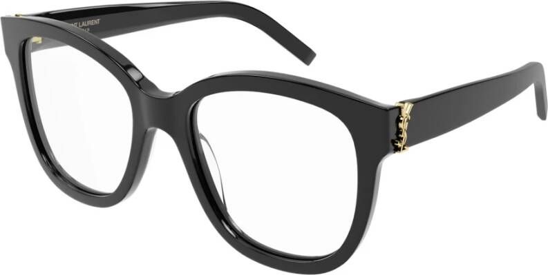 Saint Laurent Zwarte Transparante SL M97 Zonnebril Black Unisex