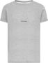 Saint Laurent Grijze Logo Print Katoenen T-shirt Grijs Heren - Thumbnail 1