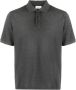 Saint Laurent Katoenen poloshirt met korte mouwen en logo borduursel Gray Heren - Thumbnail 1