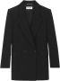 Saint Laurent Klassieke Wol Double-Breasted Blazer Zwart Dames - Thumbnail 1