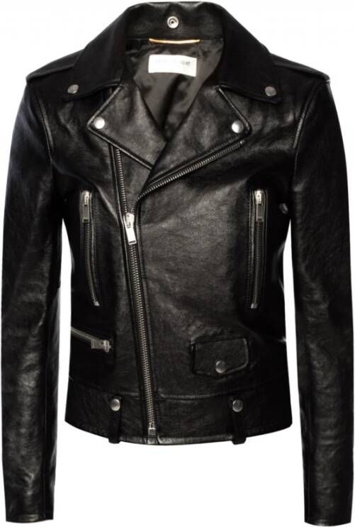 Saint Laurent Geef je stijl een boost met de Clic Motorcycle Biker Jacket Zwart Dames