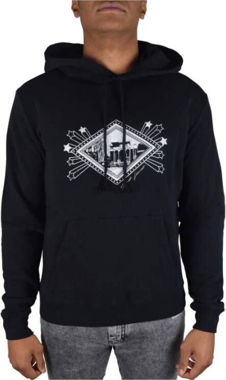 Saint Laurent Logo Hoodie Sweatshirt Zwart Heren