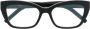 Saint Laurent M117 Optisch Montuur Stijlvolle Damesbril Zwart Dames - Thumbnail 1