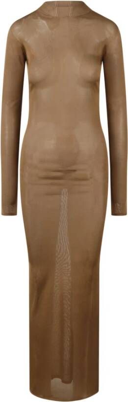 Saint Laurent Maxi Dresses Bruin Dames