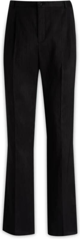 Saint Laurent Moderne Slim-fit Broek Black Heren