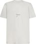 Saint Laurent Off-White Crewneck T-Shirt met Artistiek Logo White Heren - Thumbnail 1