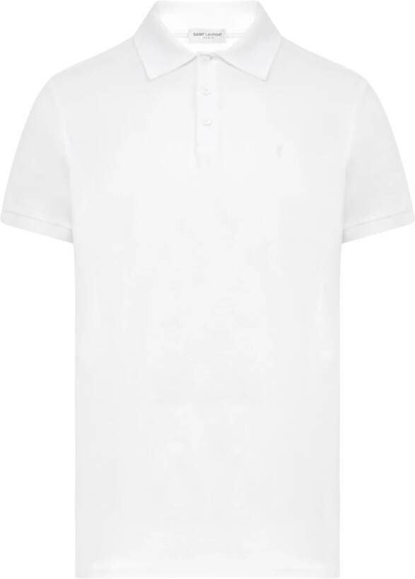 Saint Laurent Polo Shirt White Heren