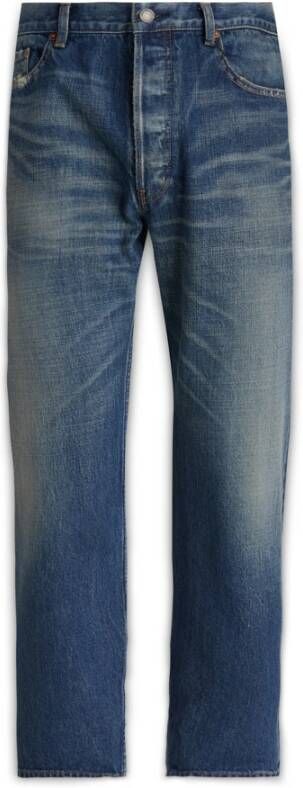 Saint Laurent Premium Straight Jeans voor Heren Zwart Heren