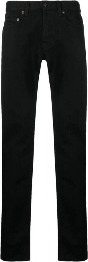 Saint Laurent Rechte spijkerbroek Zwart Heren
