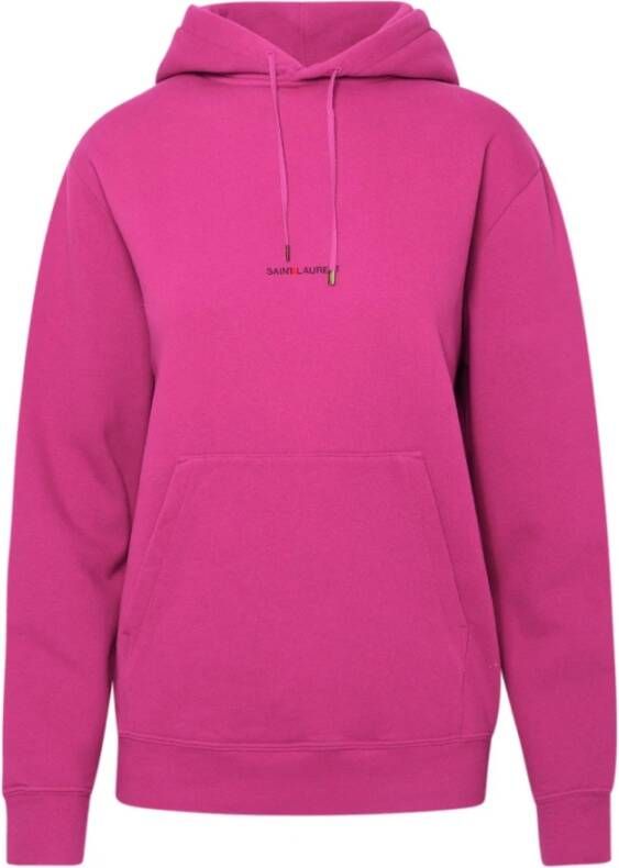 Saint Laurent Rive Gauche Hoodie Roze Dames