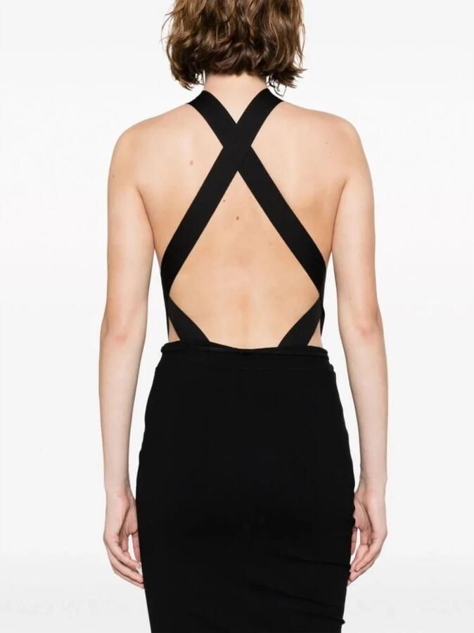 Saint Laurent Geometrische Cut-Out Halternek Bodysuit Black Dames - Foto 3