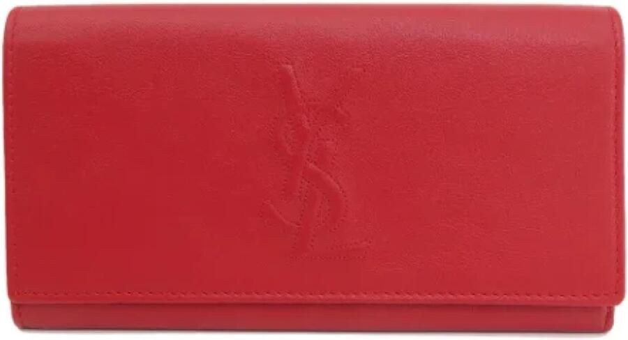 Saint Laurent Vintage Pre-owned Leather wallets Red Dames