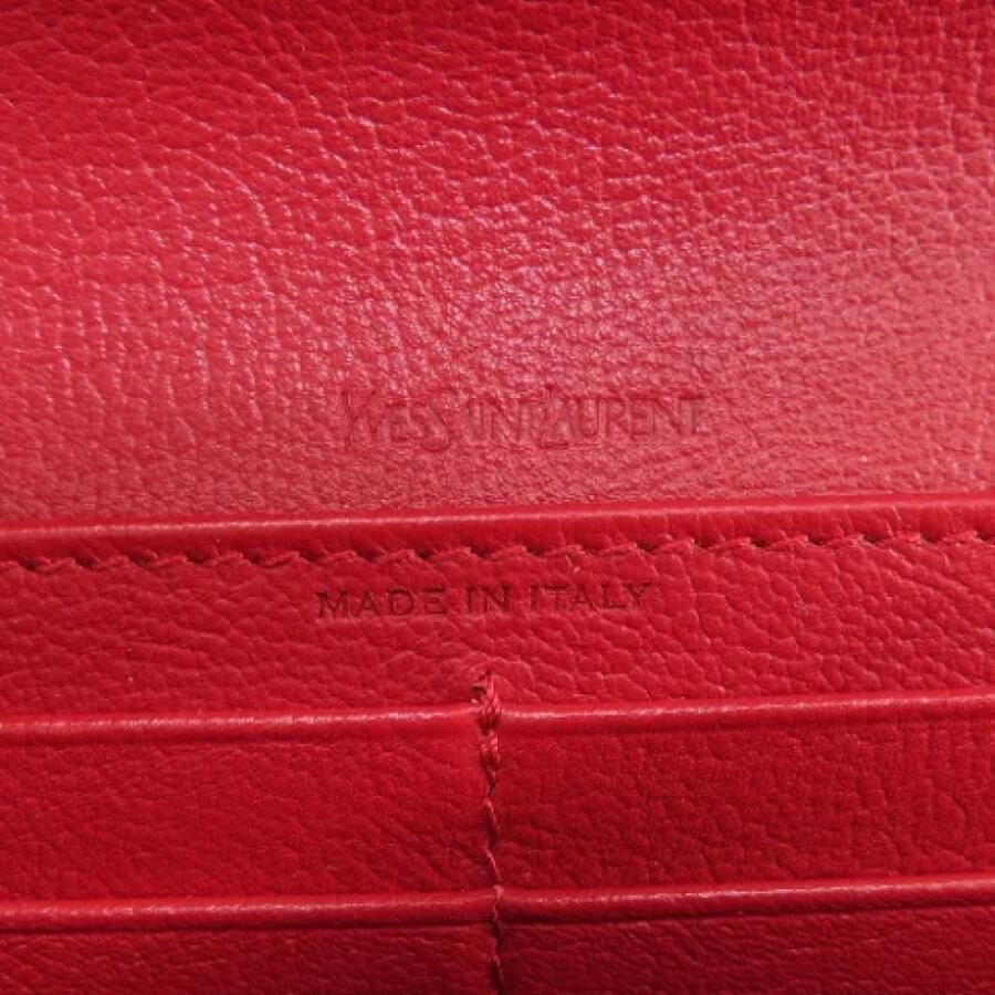 Saint Laurent Vintage Pre-owned Leather wallets Red Dames - Foto 2