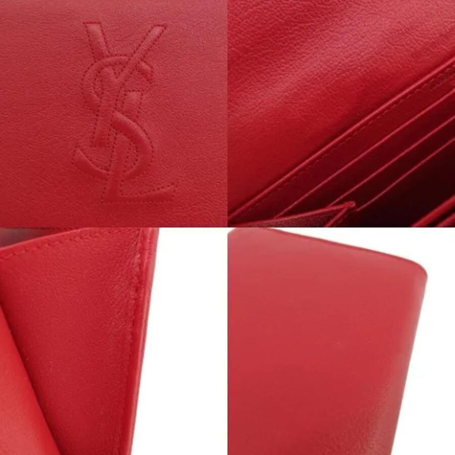 Saint Laurent Vintage Pre-owned Leather wallets Red Dames - Foto 5