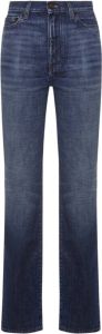 Saint Laurent Slim-fit Jeans Blauw Dames