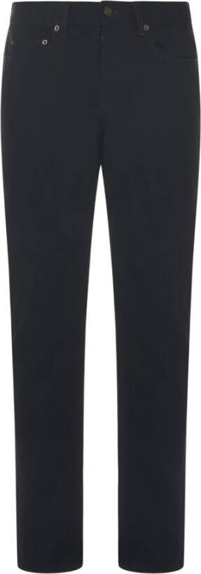 Saint Laurent Slim-fit Trousers Zwart Heren