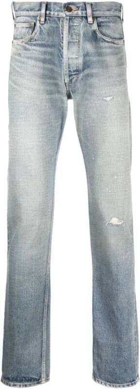 Saint Laurent Slimfit-jeans Blauw Heren