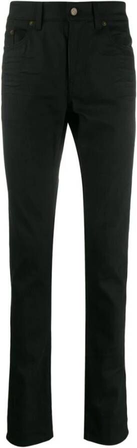 Saint Laurent Slimfit-jeans Zwart Heren
