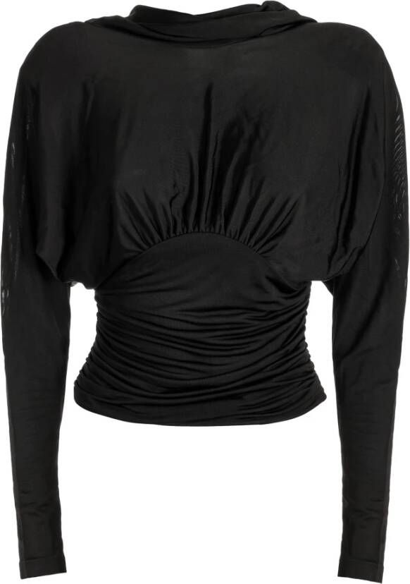 Saint Laurent Stijlvol en comfortabel T-shirt voor vrouwen Zwart Dames