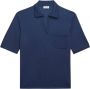 Saint Laurent Stijlvolle Blauwe Wol Polo Shirt voor Heren Blauw Heren - Thumbnail 1
