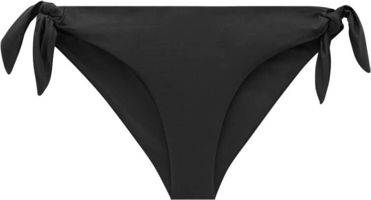 Saint Laurent Stijlvolle Nylon Bikini Slip Zwart Dames