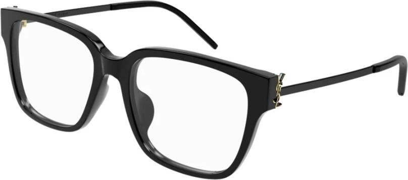 Saint Laurent Stijlvolle Zwarte Gouden Zonnebril voor Vrouwen Zwart Dames