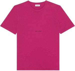 Saint Laurent T-shirt Roze Dames