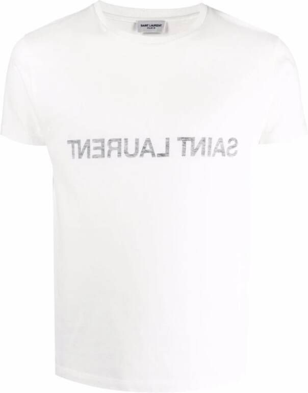 Saint Laurent T-shirt Wit Heren