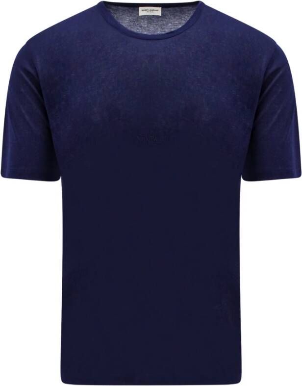 Saint Laurent T-Shirts Blauw Heren