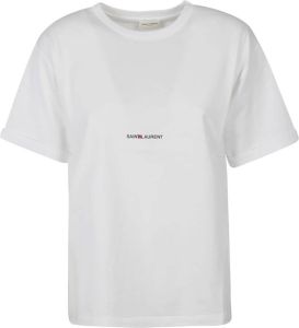 Saint Laurent T-Shirts Wit Dames