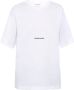Saint Laurent Wit Katoenen Jersey T-shirt met Iconisch Logo White Dames - Thumbnail 1