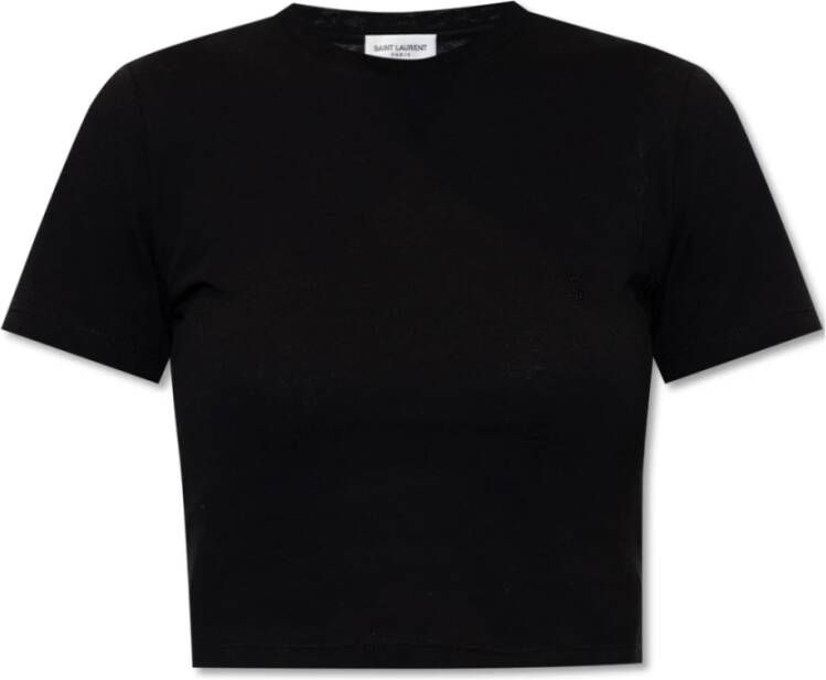 Saint Laurent T-Shirts Zwart Dames