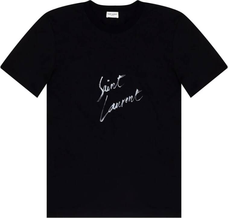 Saint Laurent T-Shirts Zwart Dames